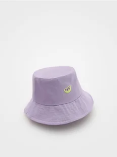Reserved - Bucket hat z haftem - lawendowy - Czapki dla dzieci - miniaturka - grafika 1