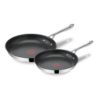 Zestawy garnków i patelni - Zestaw Patelni Tefal E304S2 Jamie Oliver 24/28 Cm Stal Nierdzewna Tytanowa - miniaturka - grafika 1