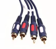 Kable komputerowe i do monitorów - Przyłącze 2xWTYK RCA/2xWTYK Rca Łezka 1,5m Vitalco - miniaturka - grafika 1