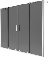 Parawany nawannowe - Mexen Velar Duo parawan nawannowy 2-skrzydłowy rozsuwany 180 x 150 cm, grafit, chrom - 896-180-000-42-01 - miniaturka - grafika 1