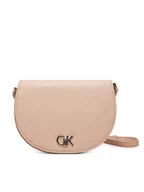 Torebki damskie - Calvin Klein Torebka Ck Hw Crossbody Saddle Bag K60K613236 Różowy - miniaturka - grafika 1