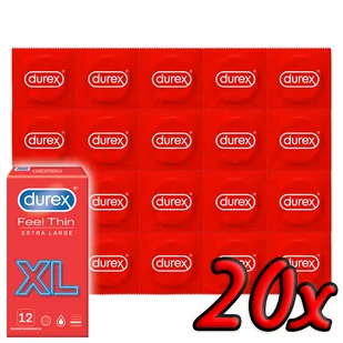 Durex Feel Thin XL 20 pack - Prezerwatywy - miniaturka - grafika 1