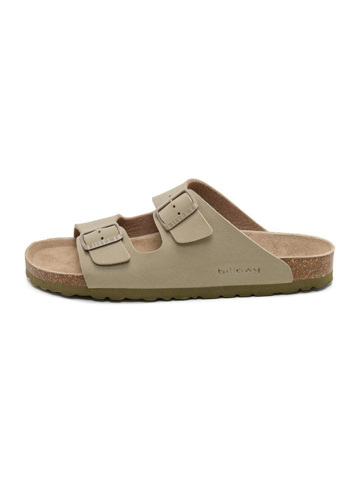 billowy Klapki w kolorze khaki