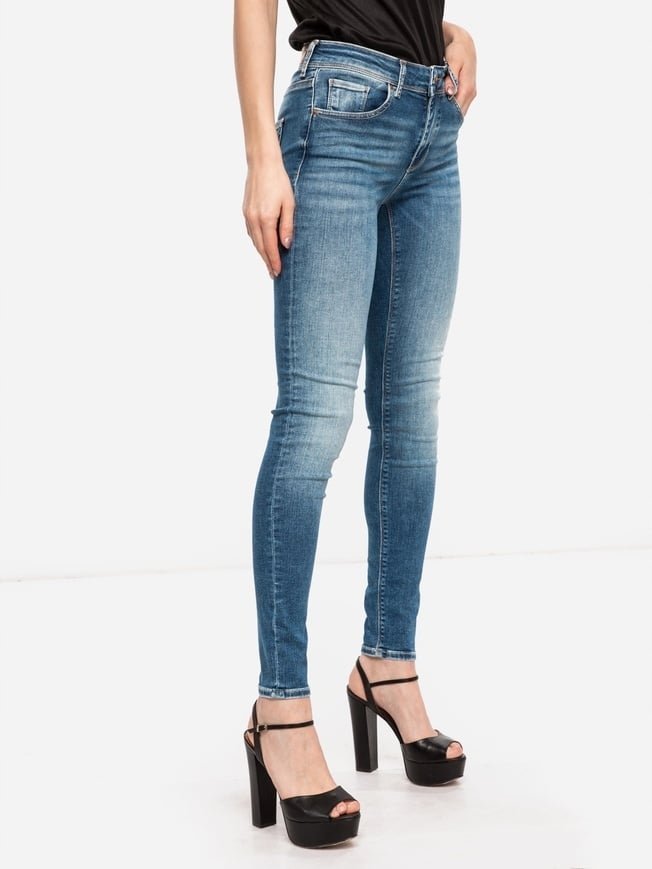 VERO MODA SPODNIE JEANSOWE RURKI NIEBIESKIE NA CO DZIEŃ XL/32 7CA