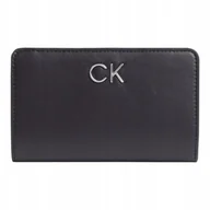 Portfele - Calvin klein bezpieczny portfel damski re-lock billfold french czarny - miniaturka - grafika 1
