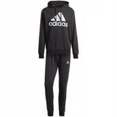 Dresy męskie - Dres męski adidas Big Logo Terry Track Suit czarny IJ8555 M - miniaturka - grafika 1