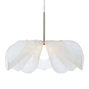 Wisząca lampa jadalniana STYRKA 108818 Markslojd nad stół biały srebrny - Lampy sufitowe - miniaturka - grafika 1