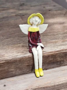 Anioł siedzacy - Figurki dekoracyjne - miniaturka - grafika 1
