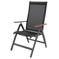 Fotele i krzesła ogrodowe - EXPERT WOOD Plus - aluminiowy fotel ogrodowy z funkcją rozkładania - miniaturka - grafika 1