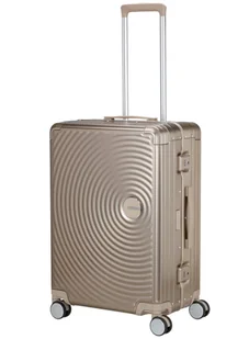 Walizka średnia American Tourister Soundbox Alu - bronze - Walizki - miniaturka - grafika 1