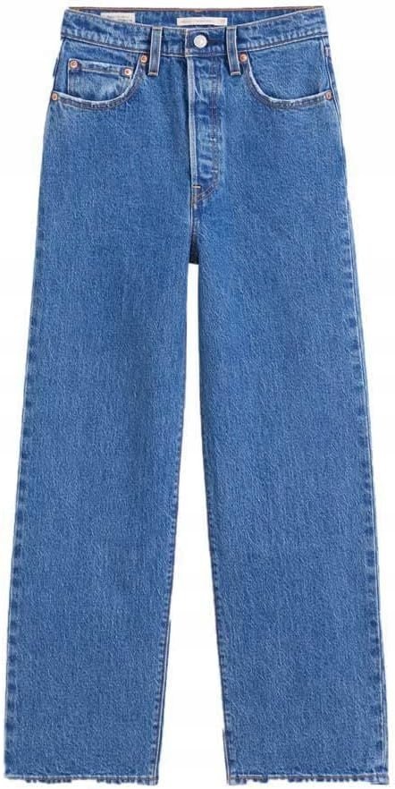 LEVI'S JEANSY 501 DAMSKIE STOJĄCE BOYFRIEND NIEBIESKIE 31/32 6EA