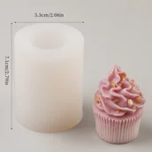 Inne - 1 szt., do ciasta z kremem DIY ręcznie robione mydło aromaterapeutyczna świeca foremka - miniaturka - grafika 1