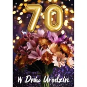 Kartki okolicznościowe i zaproszenia - Armin Style Karnet B6 3D Urodziny 70 - miniaturka - grafika 1