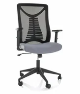 Fotele i krzesła biurowe - Fotel Obrotowy Q-330R Czarny / Szary - miniaturka - grafika 1