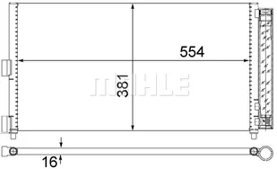 Skraplacz, klimatyzacja Mahle AC 372 000S - Akcesoria do klimatyzacji i ogrzewania - miniaturka - grafika 1