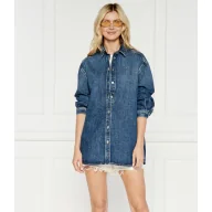 Kurtki damskie - Samsøe Samsøe Jeansowa kurtka SALEA | Oversize fit - miniaturka - grafika 1