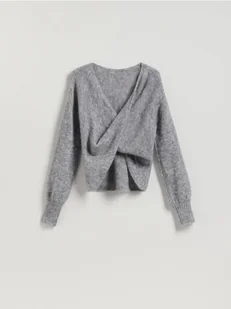 Reserved - Sweter z wełną - beżowy - Swetry damskie - miniaturka - grafika 1