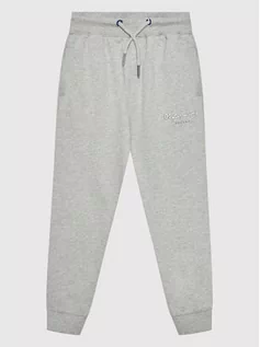 Spodnie i spodenki dla chłopców - Pepe Jeans Spodnie dresowe Georgie PB210621 Szary Regular Fit - grafika 1