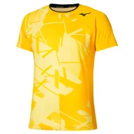 Koszulki sportowe męskie - Koszulka męska Mizuno Daybreakers Shadow Graphic SS Tee M Vibrant Yellow XXL - miniaturka - grafika 1