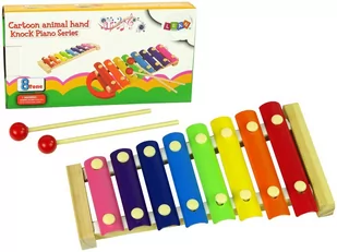 Leantoys Cymbałki drewniane - Instrumenty muzyczne dla dzieci - miniaturka - grafika 1
