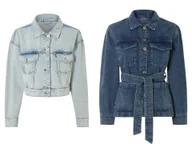 Kurtki damskie - esmara® Kurtka jeansowa damska z bawełny - miniaturka - grafika 1