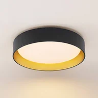 Lampy sufitowe - Lindby Gracjan lampa sufitowa LED CCT czarna złota - miniaturka - grafika 1