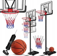 Zabawki i gry sportowe - KOSZ DO KOSZYKÓWKI ZESTAW REGULOWANY 230-305 CM TARCZA - miniaturka - grafika 1