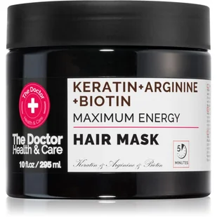 THE DOCTOR Health & Care Maximum Energy Hair Mask wzmacniająca maska do włosów Keratin + Arginine + Biotyn 295ml - Maski do włosów - miniaturka - grafika 1