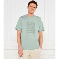 Koszulki męskie - BOSS GREEN T-shirt Print Striped C Loose fit - miniaturka - grafika 1