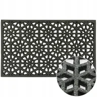 Wycieraczki - Wycieraczka zewnętrzna Shine Śnieżynka 75 x 45 cm gumowa - miniaturka - grafika 1