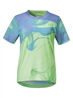 Koszulki sportowe damskie - Schöffel Koszulka funkcyjna "Runcatrail" w kolorze zielono-morskim - grafika 1