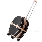 Walizki - Walizka duża podróżna kółka bagaż exclusive  20" - czarna Semi Line - miniaturka - grafika 1