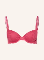 Biustonosze - Calvin Klein Biustonosz Balkonetka Lightly Lined pink - miniaturka - grafika 1