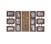 Ramki na zdjęcia - Galeria Ścienna Multirama z drewna Ramka na zdjęcia 10x15cm Orzech włoski - miniaturka - grafika 1