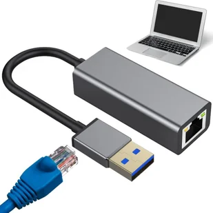 Przejściówka usb typ a ethernet adapter karta sieciowa lan rj45 100mb - Złącza, przejściówki, adaptery - miniaturka - grafika 1