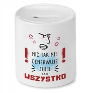 Skarbonki - Skarbonka Dla Juli Julki na Urodziny na Prezent z Nadrukiem ze Zdjęciem + Opakowanie na prezent (wzór 04) - miniaturka - grafika 1