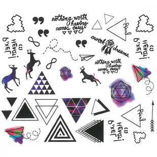 Naklejki Wodne Do Paznokci Letnie Wzory YZW-B034 - Ozdoby do paznokci - miniaturka - grafika 1