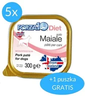 Mokra karma dla psów - Forza10 Solo Diet dla psa 5x300g + 300g GRATIS (1,8kg) : smak - wieprzowina DOSTAWA 24h GRATIS od 99zł - miniaturka - grafika 1