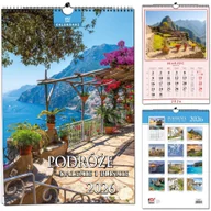 Kalendarze - Kalendarz 2026 B3 13 planszowy Podróże - kalendarz - miniaturka - grafika 1