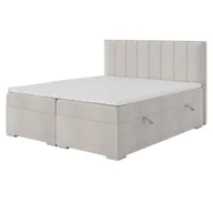 Łóżka - Łóżko kontynentalne z pojemnikiem i topperem RALLY | 200x200 | Kolor do wyboru - miniaturka - grafika 1