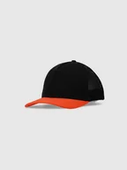 Czapki damskie - Czapka z daszkiem trucker uniseks 4F 4FRSS25ACABU446 - czarna - miniaturka - grafika 1