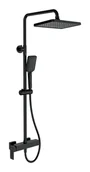 Zestawy prysznicowe - Deante Anemon Zestaw prysznicowy natynkowy z deszczownicą nero NACN1BZ - miniaturka - grafika 1