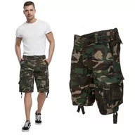 Odzież taktyczna i umundurowanie - Spodenki Krótkie Męskie BRANDIT Vintage Classic - Woodland - miniaturka - grafika 1