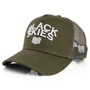 Blackskies Team Trucker Baseball Cap | męska damska czapka z premium snapback czapka bejsbolówka czapka bejsbolówka czarna oliwkowa szara, oliwkowy, jeden rozmiar - Czapki damskie - miniaturka - grafika 1