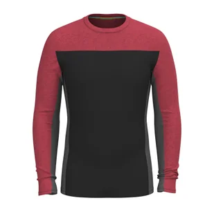 Longsleeve męski Smartwool Classic Thermal Merino Base Layer Colorblock Crew - Pozostała odzież narciarska - miniaturka - grafika 1