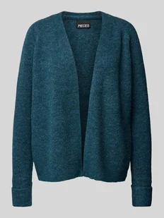 Kardigan o kroju regular fit z dodatkiem wełny z efektem melanżu model ‘ELLEN’ - Swetry damskie - miniaturka - grafika 1
