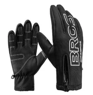 Rękawiczki rowerowe - Rockbros - Zimowe Rękawiczki Rowerowe Softshell - miniaturka - grafika 1