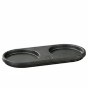 Pojemniki na przyprawy - Podstawka na młynki, żeliwo, 20 x 9 cm, na 2 młynki o średnicy do 7,5 cm kod: ZS-036077 - miniaturka - grafika 1