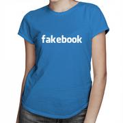Koszulki męskie - Fakebook - damska koszulka z nadrukiem 8486 - miniaturka - grafika 1