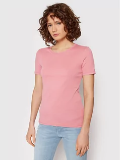 Koszulki i topy damskie - Benetton United Colors Of T-Shirt 3GA2E16A0 Różowy Regular Fit - grafika 1